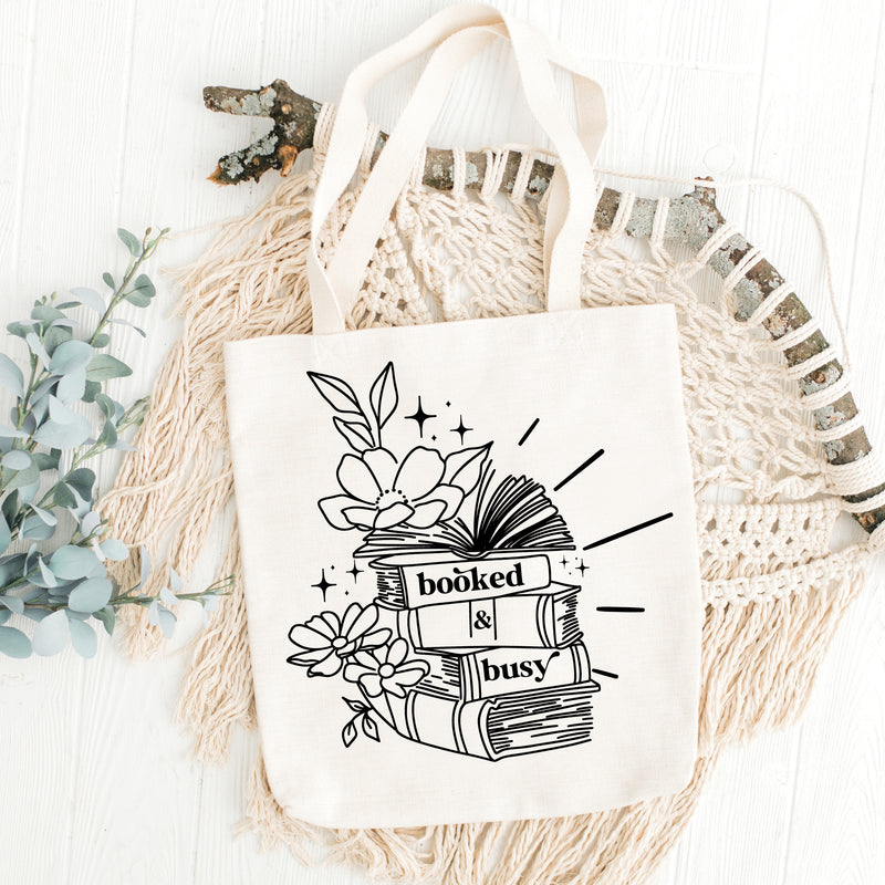 Booked and Busy || Tote Bag