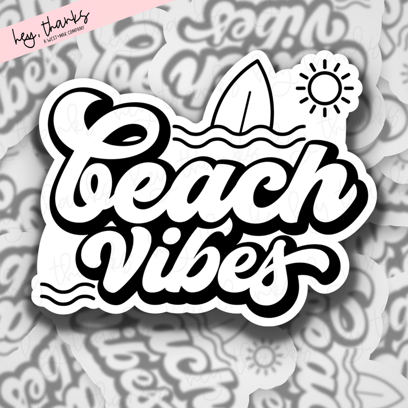 Beach Vibes || Packaging Stickers