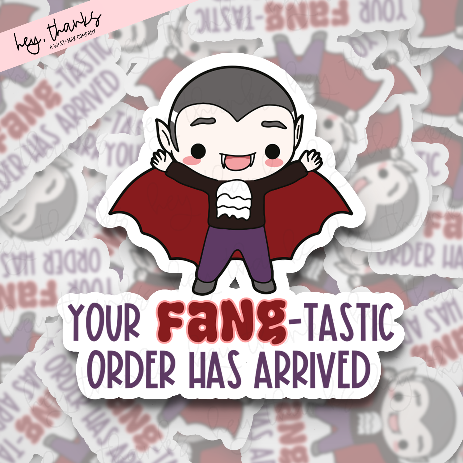 Fangtastic || Packaging Stickers