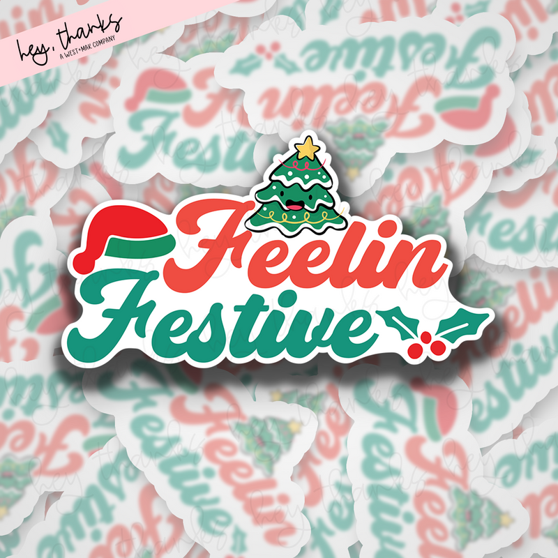 Feelin' Festive || Packaging Stickers