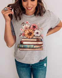 Floral Books || Tee