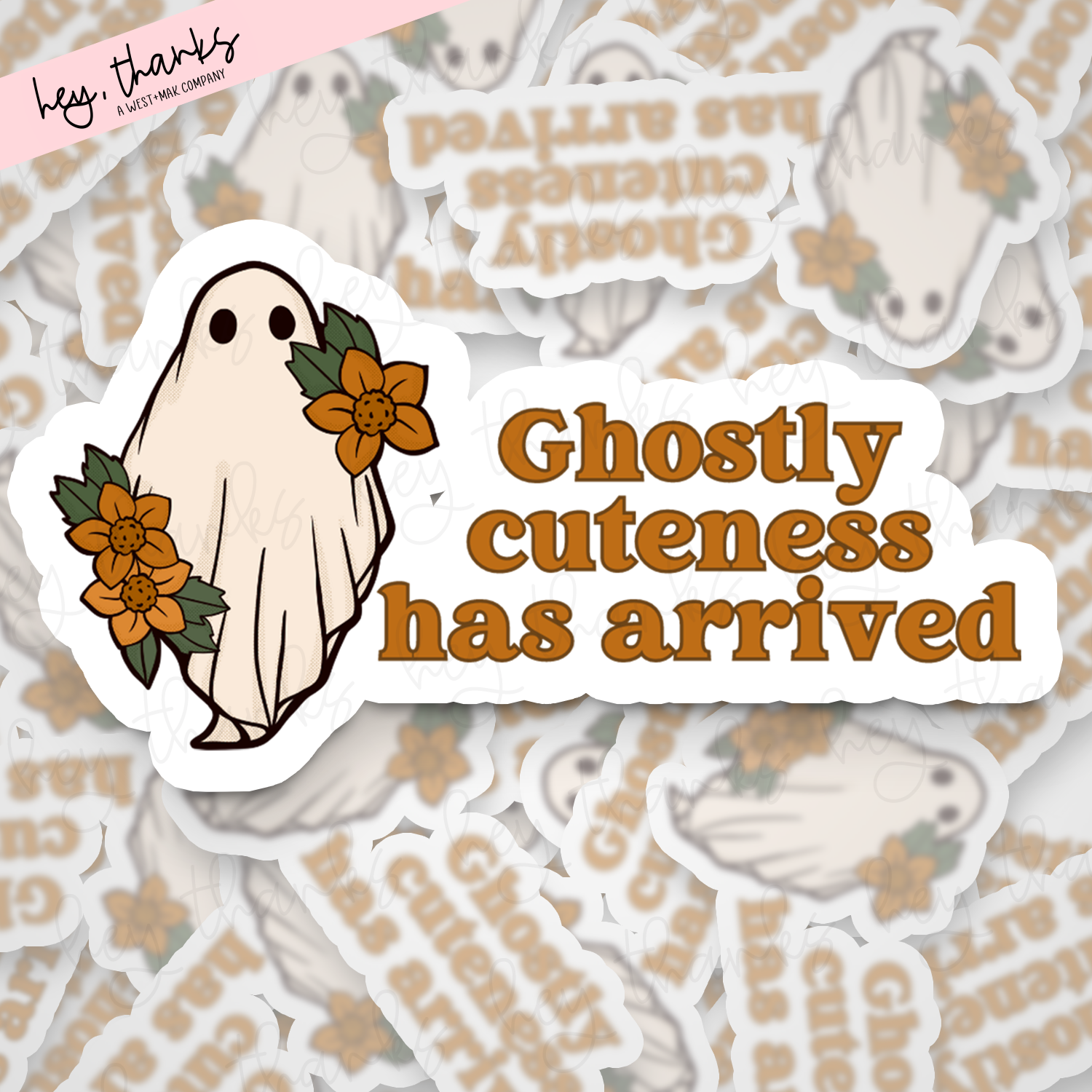 Ghostly Cuteness || Packaging Stickers