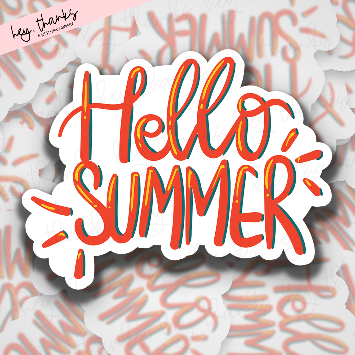 Hello Summer || Packaging Stickers