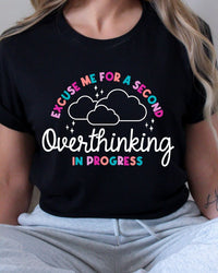 Overthinking in Progress || Adult Short Sleeve