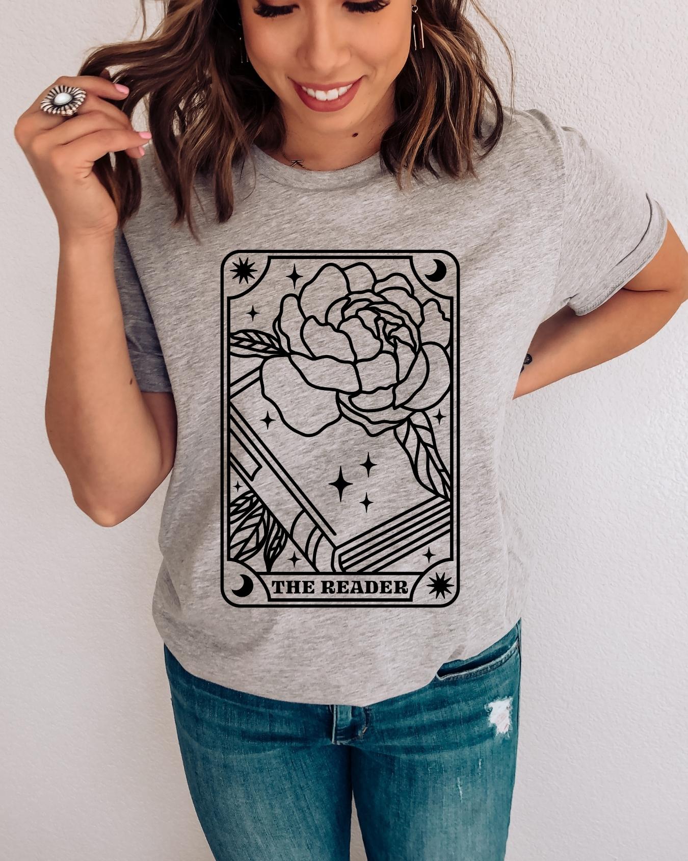 Rose the Reader Card|| Tee