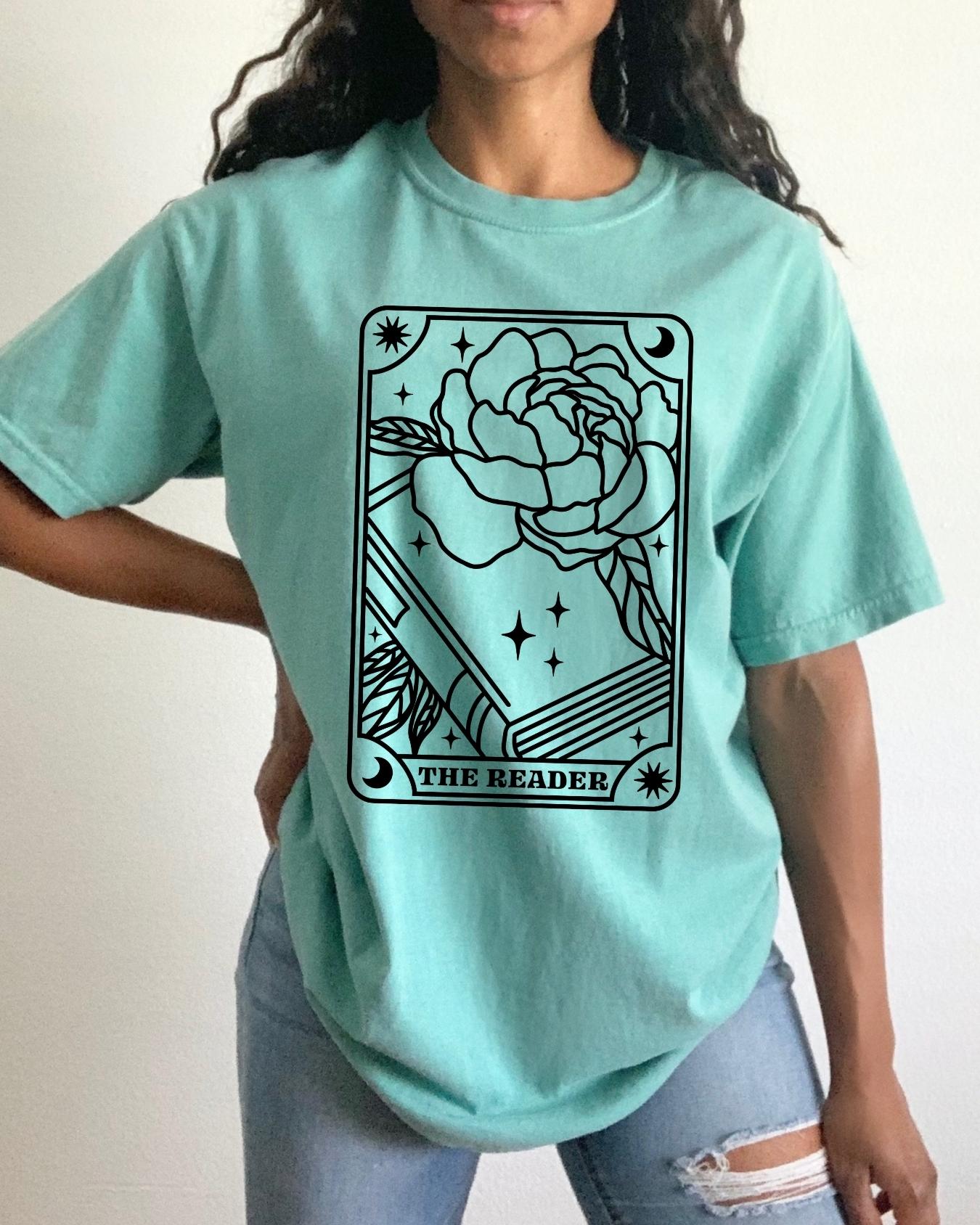 Rose the Reader Card|| Tee