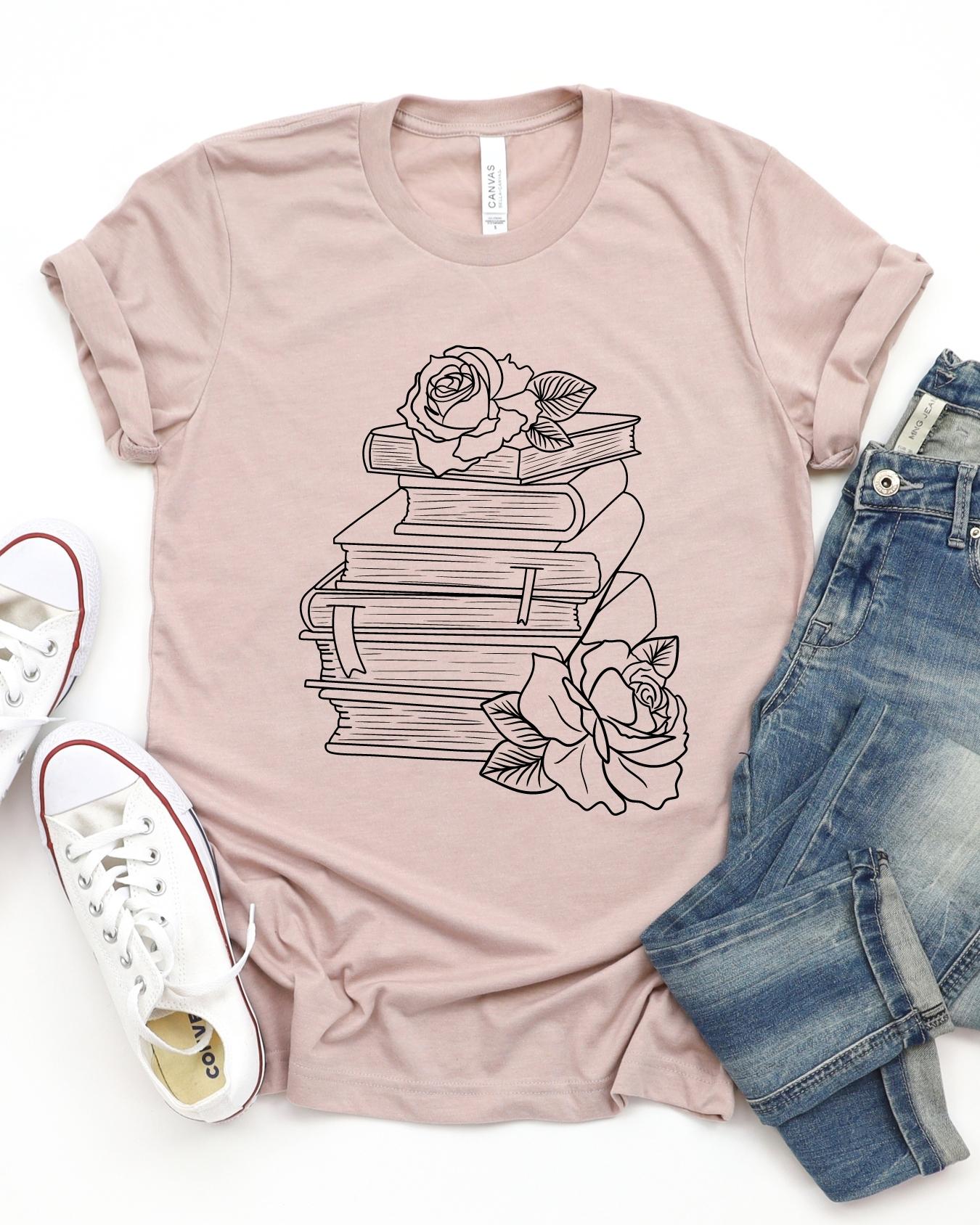 Roses and Books || Tee