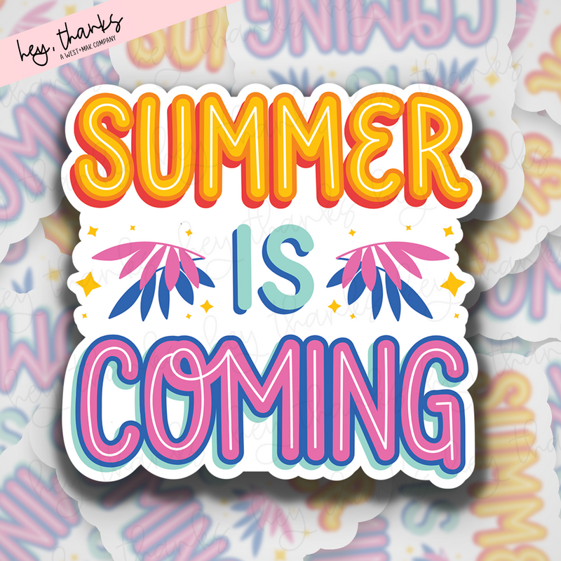 Summer is Coming || Packaging Stickers
