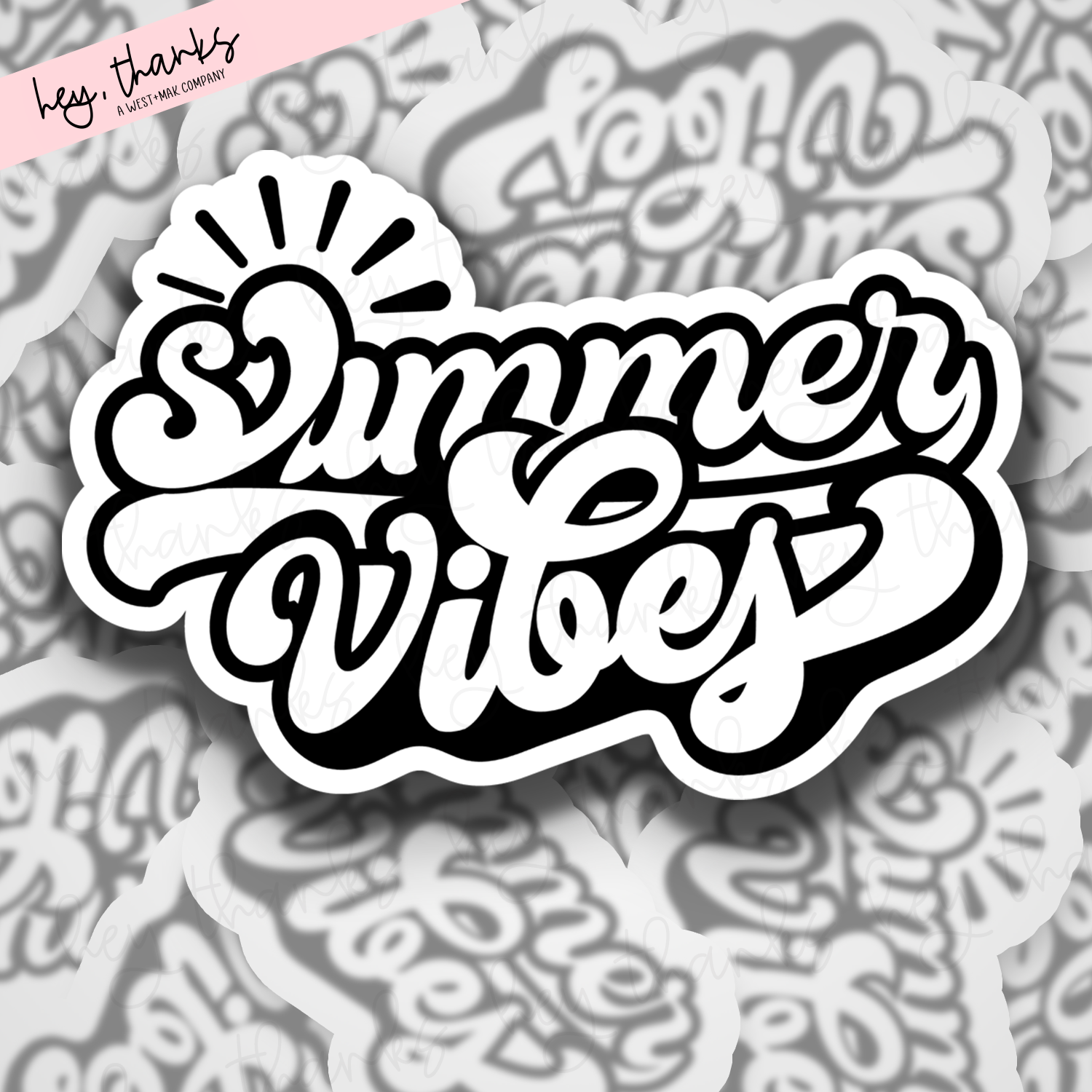 Summer Vibes || Packaging Stickers