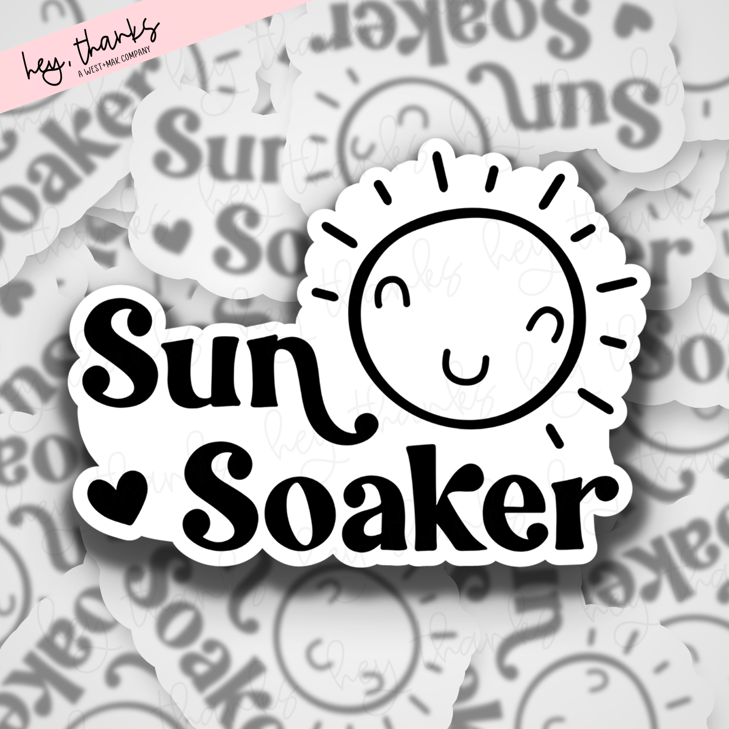 Sun Soaker || Packaging Stickers