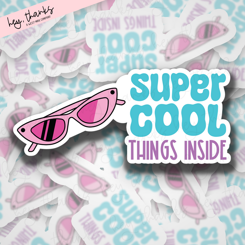 Super Cool Things Inside || Packaging Stickers