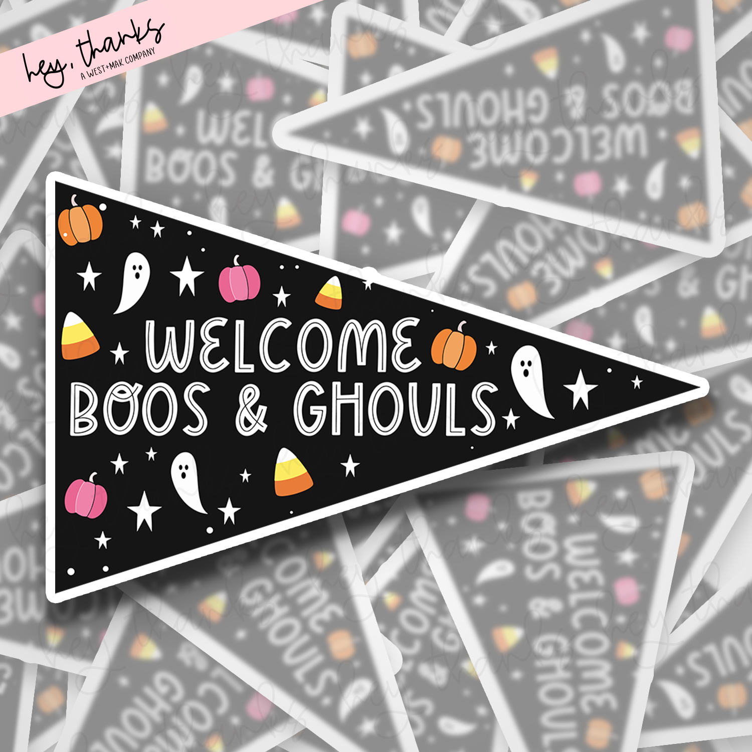 Welcome Boos and Ghouls || Packaging Stickers