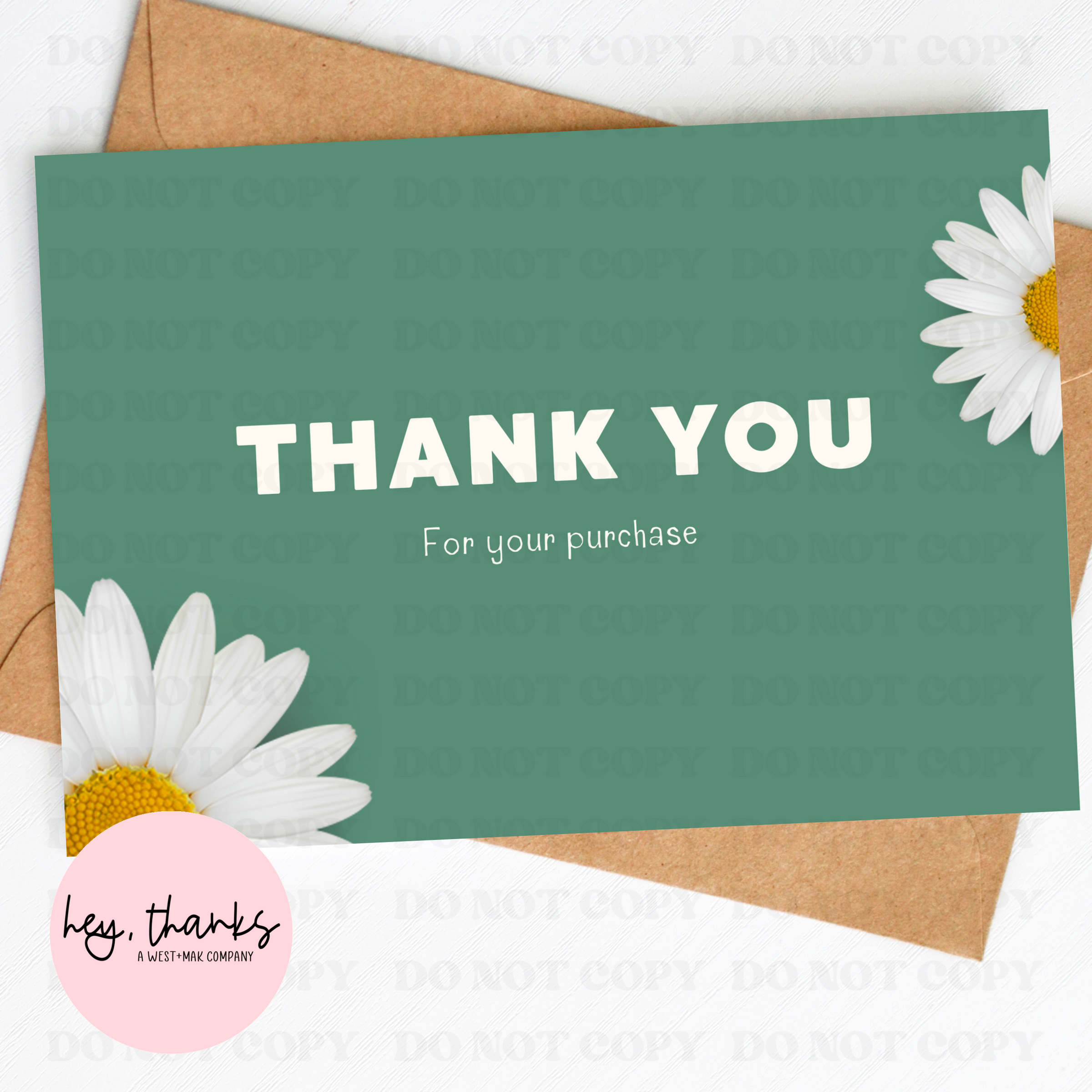Thank You Daisies || Insert Cards