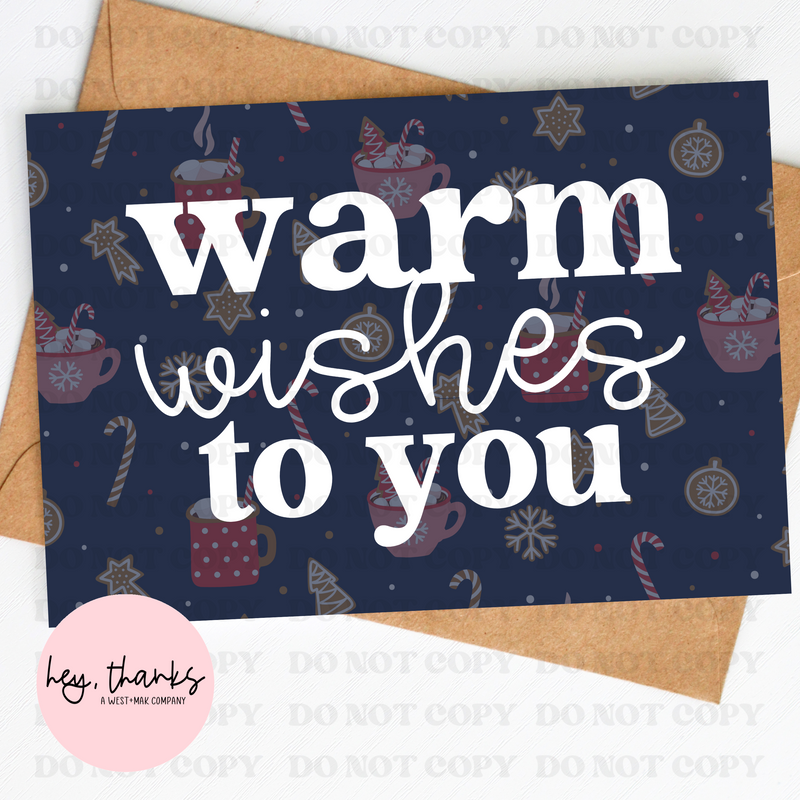 Warm Wishes to You || Insert Cards