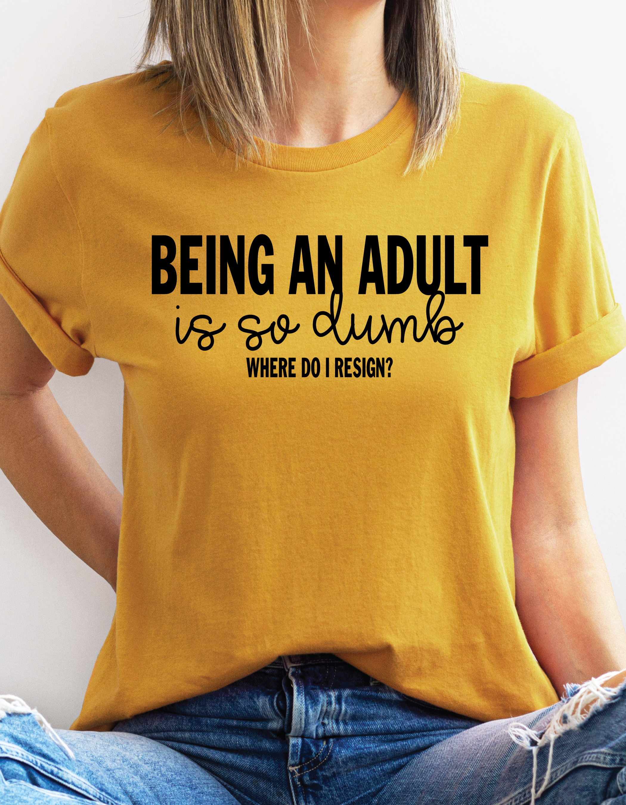 Being an Adult is So Dumb || Adult Short Sleeve Tee