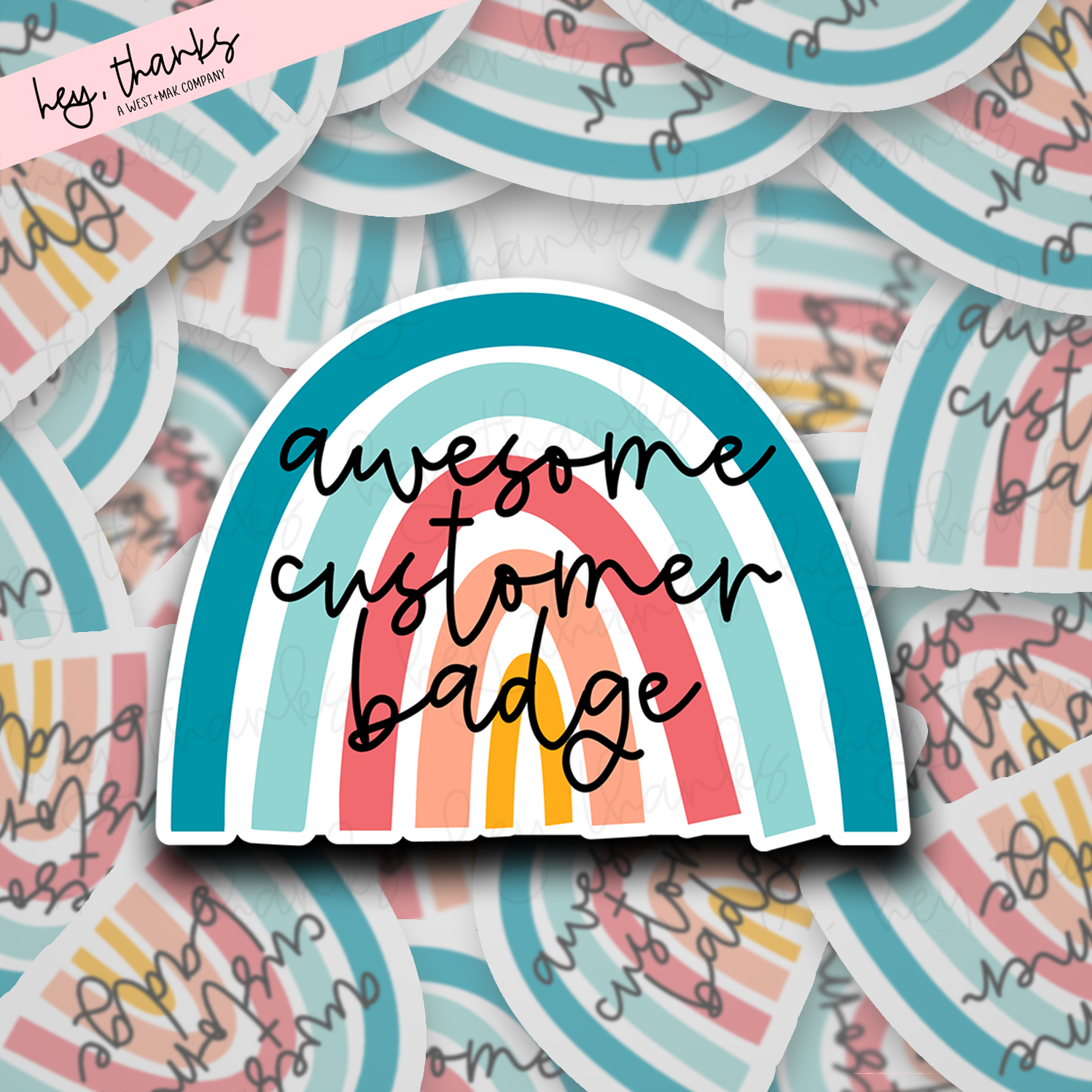 Awesome Customer Badge | Packaging Stickers