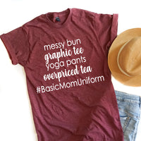 Basic Mom Uniform (Tea) - Unisex Short Sleeve Tee - West+Mak