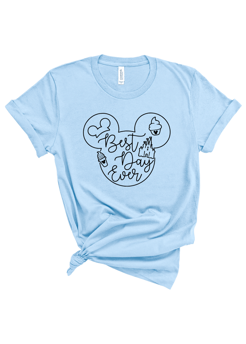 Best Day Ever Mickey Ears - Adult Unisex Tee