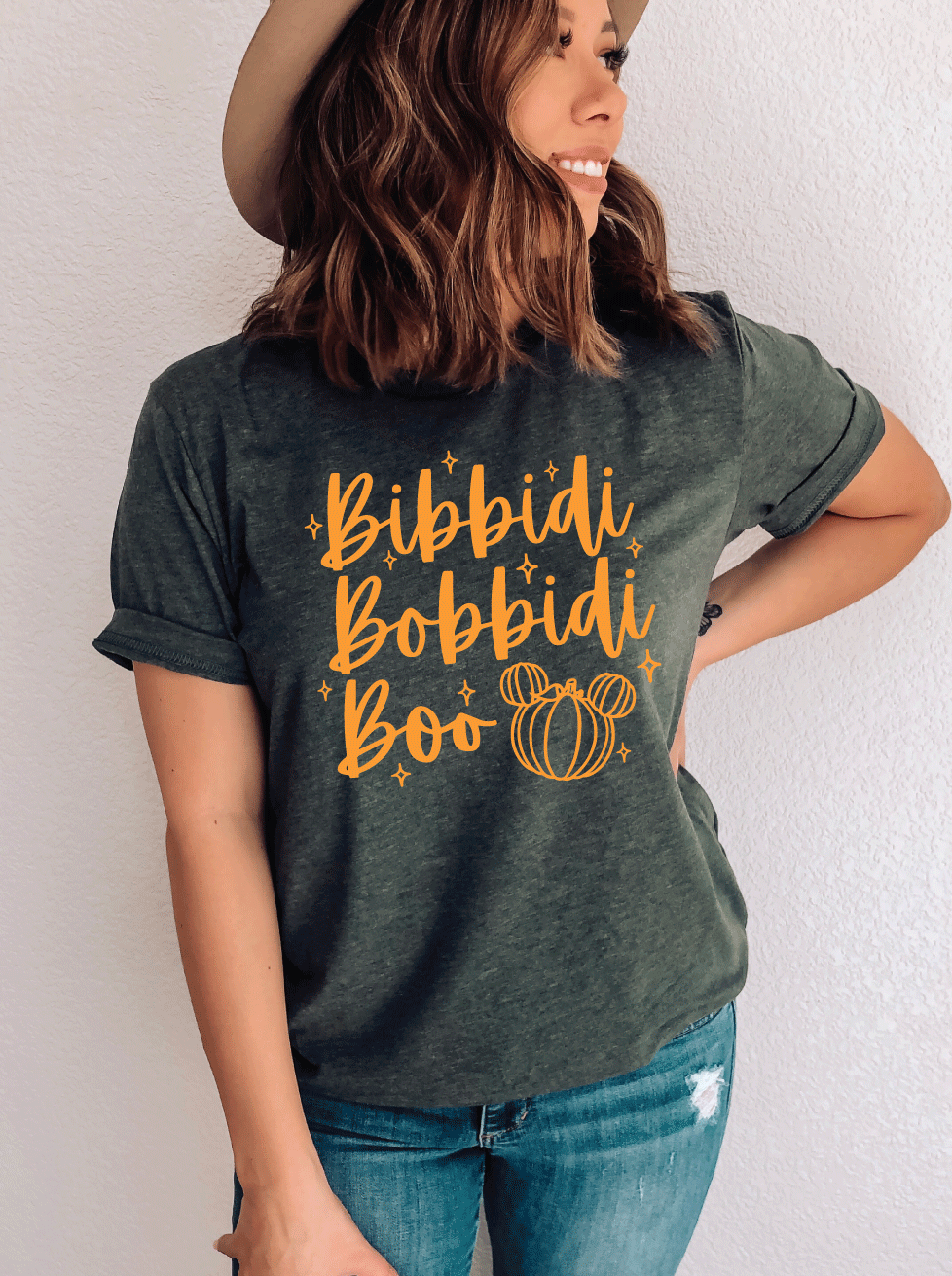Bibbidi Bobbidi Boo Pumpkin Orange || Adult Short Sleeve Tee