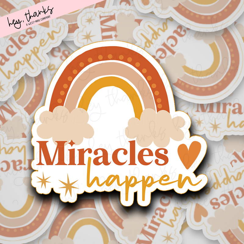Miracles Happen | Packaging Stickers