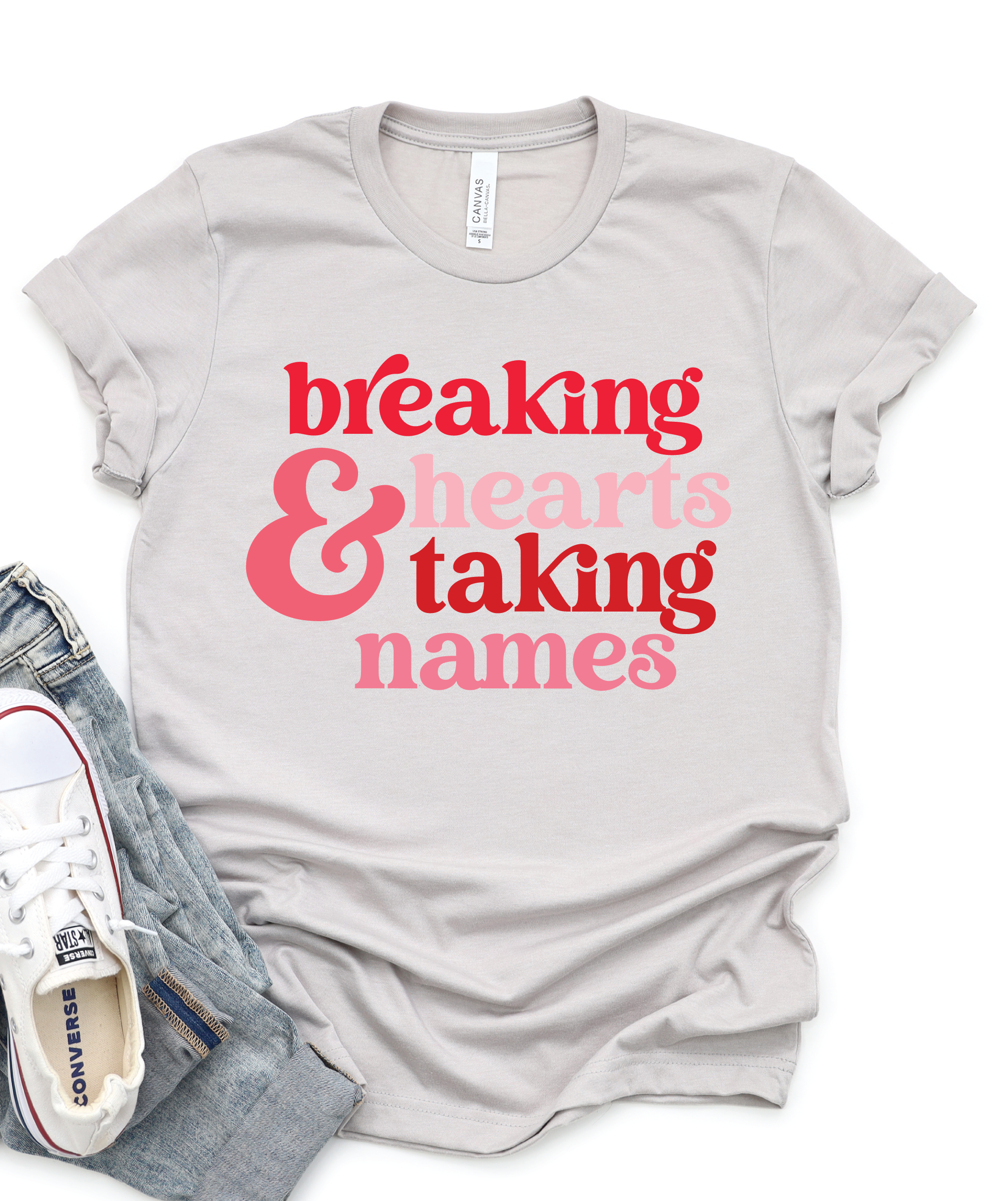 Breaking Hearts and Taking Names || Adult Short Sleeve Tee