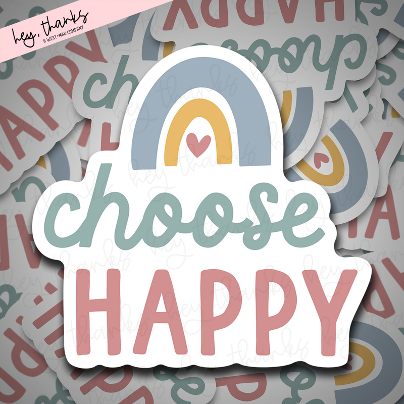 Choose Happy || Packaging Stickers