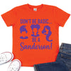 Don't Be Basic, Be a Sanderson - Kid's Orange Short Sleeve Tee - West+Mak