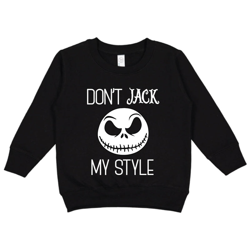 Don't Jack My Style - Kid's Black Pullover - West+Mak