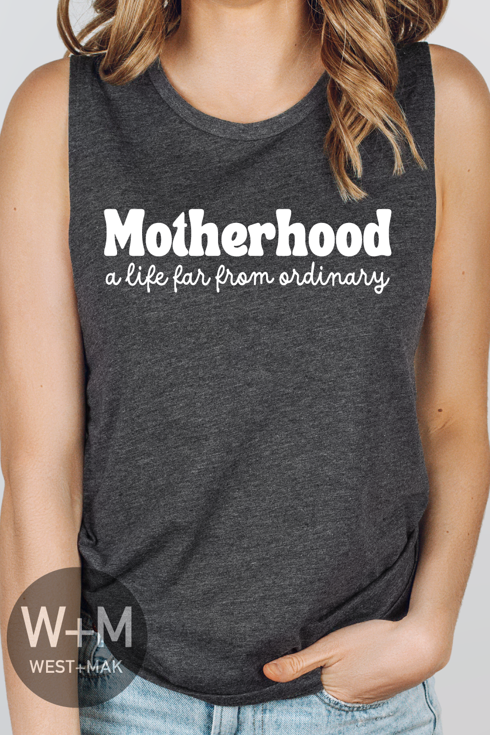 Motherhood Life Far from Ordinary - Women's Muscle Tank