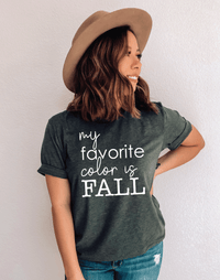 Favorite Color is Fall | Adult Short Sleeve Tee