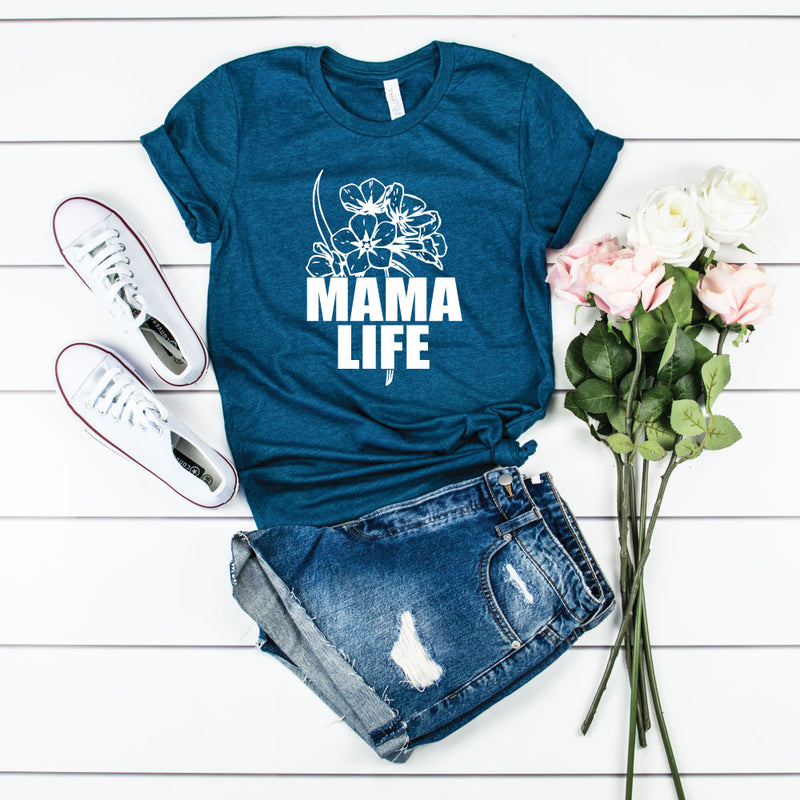 Floral Mama Life || Adult Unisex Tee