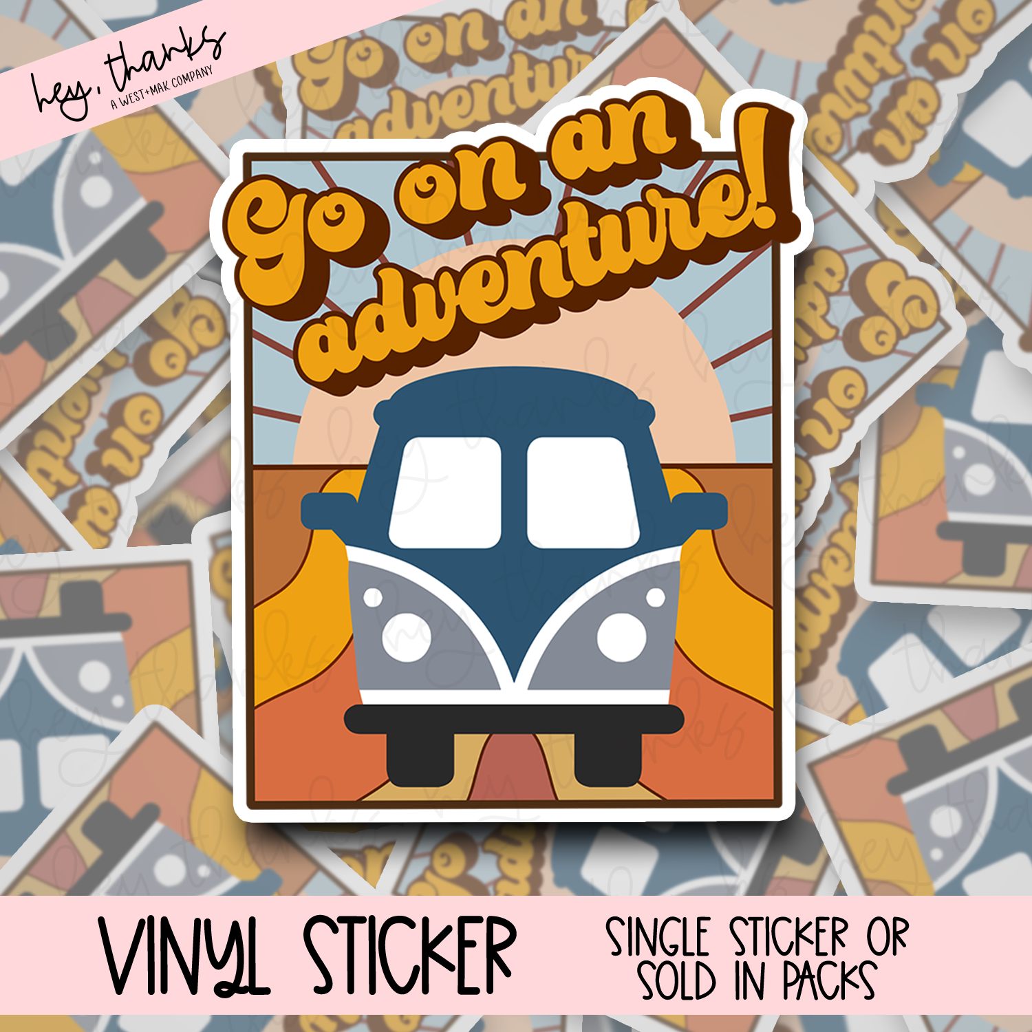 Go On An Adventure - Vinyl Sticker
