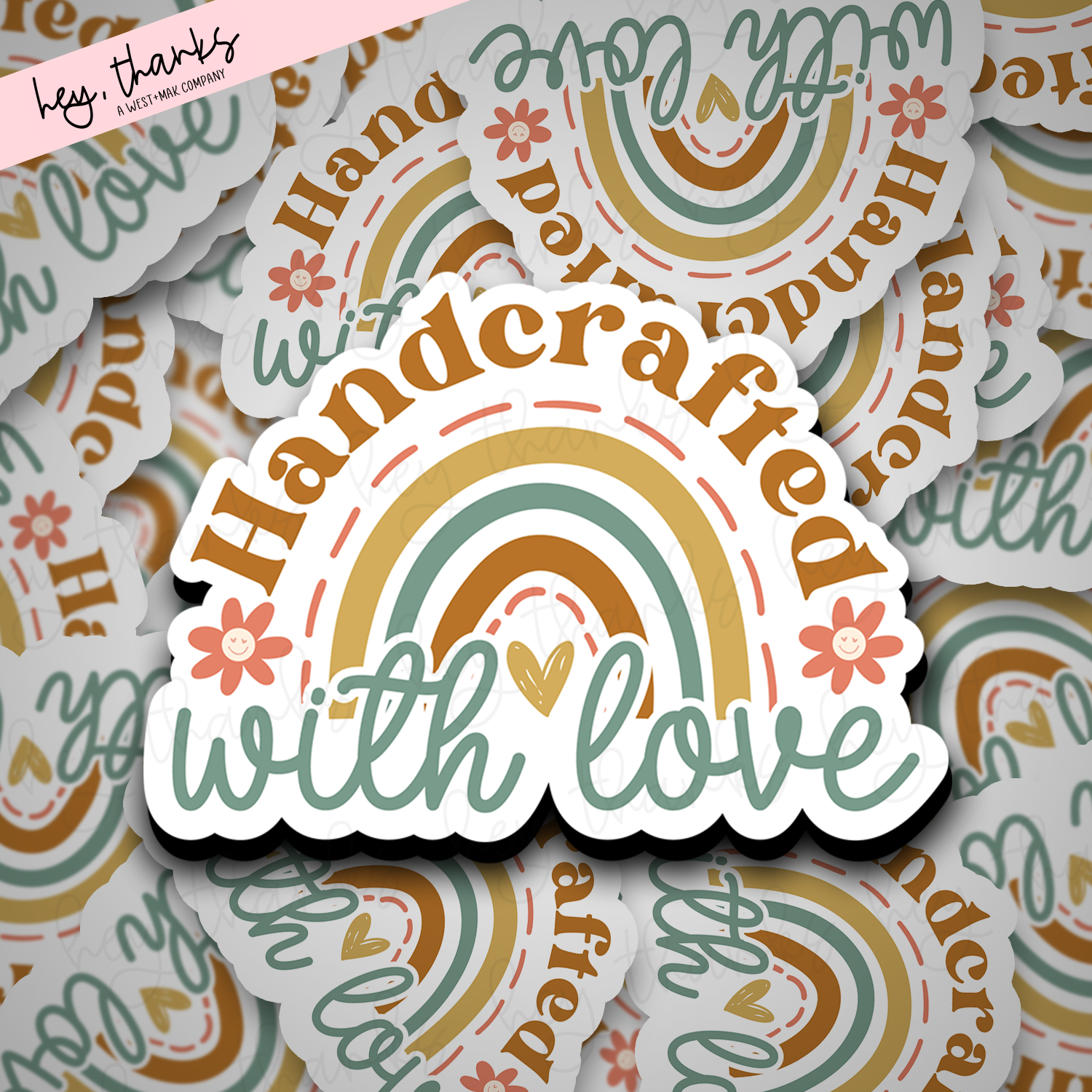 Handcrafted With Love | Packaging Stickers