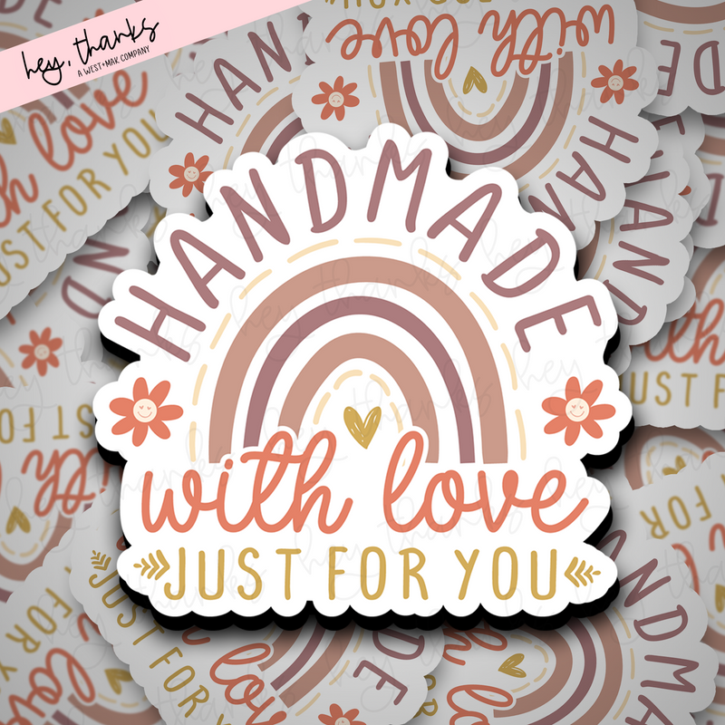 Handmade with Love Just for You | Packaging Stickers