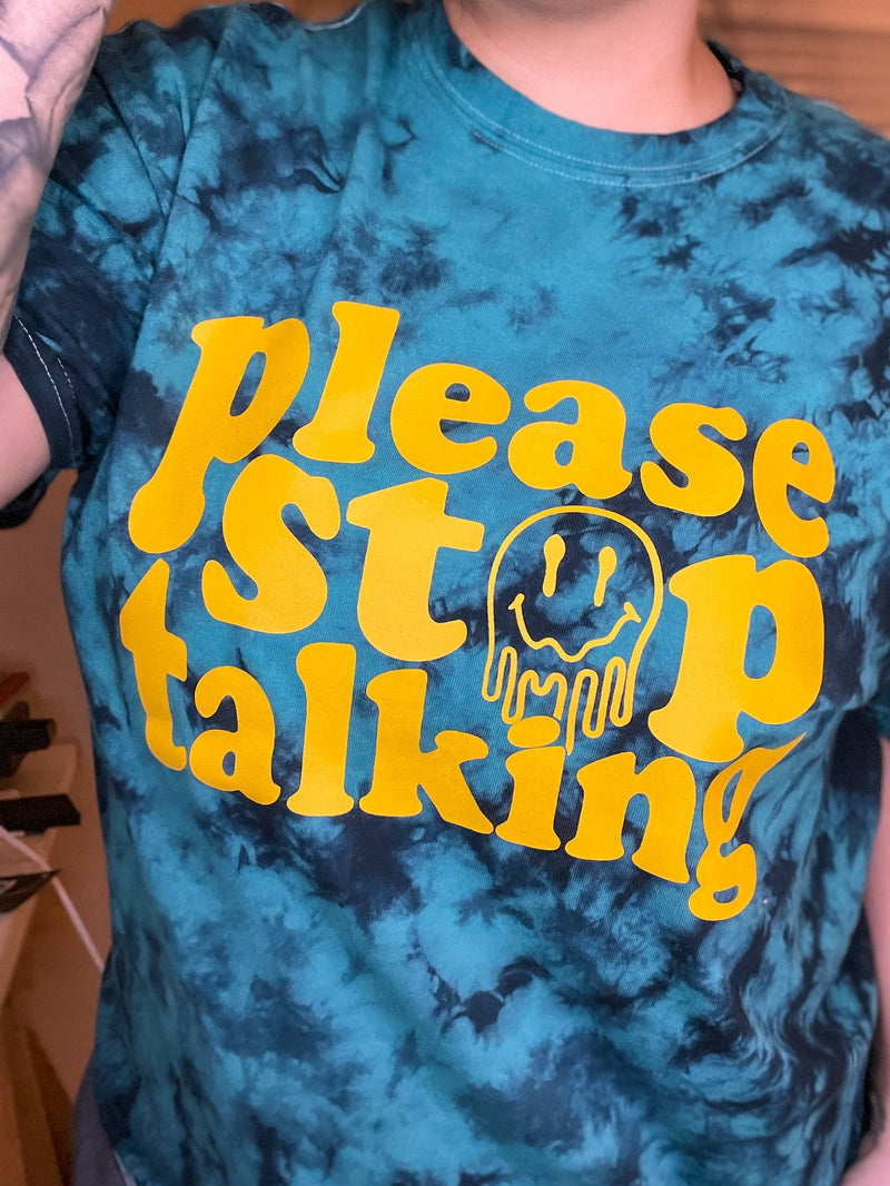 Please Stop Talking || Adult Short Sleeve Tee