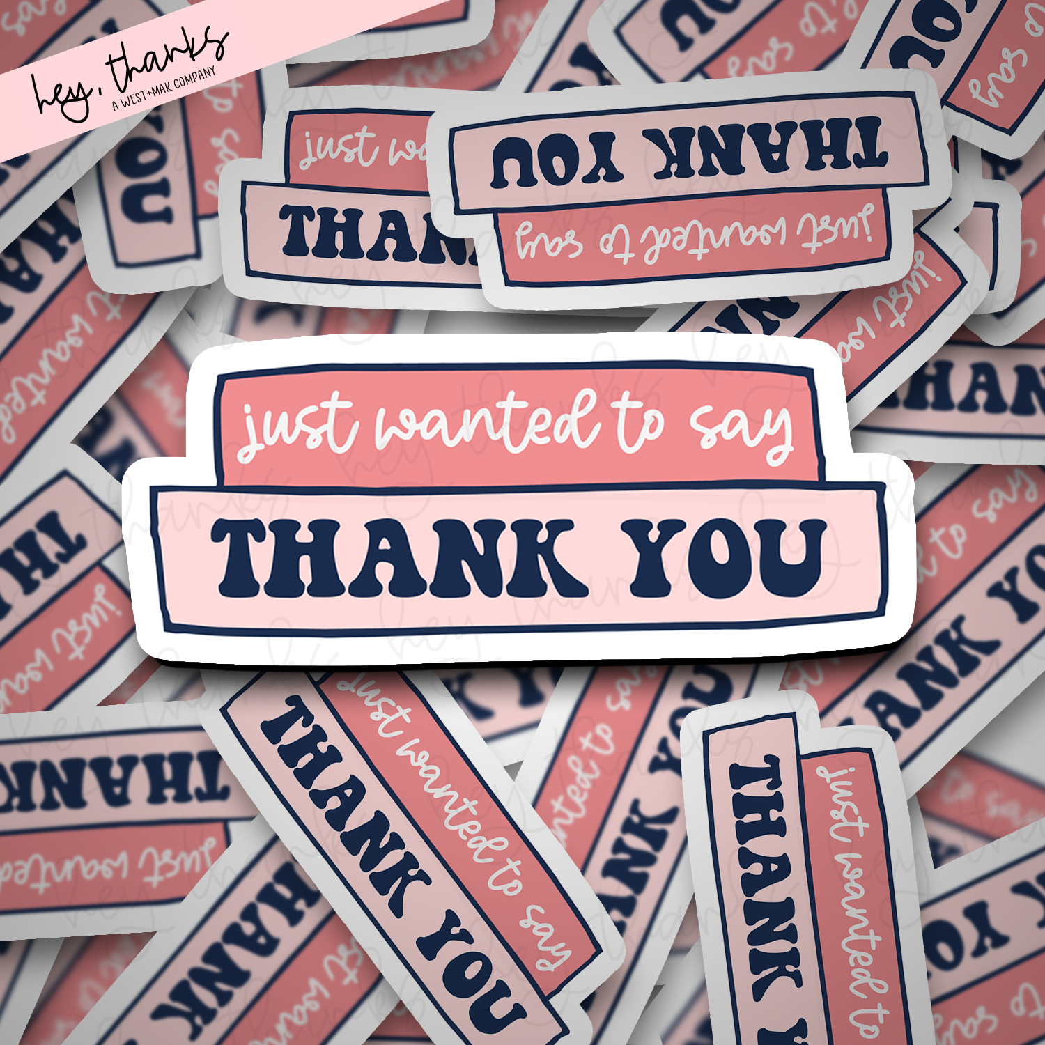 Just Wanted to Say Thank You || Packaging Stickers