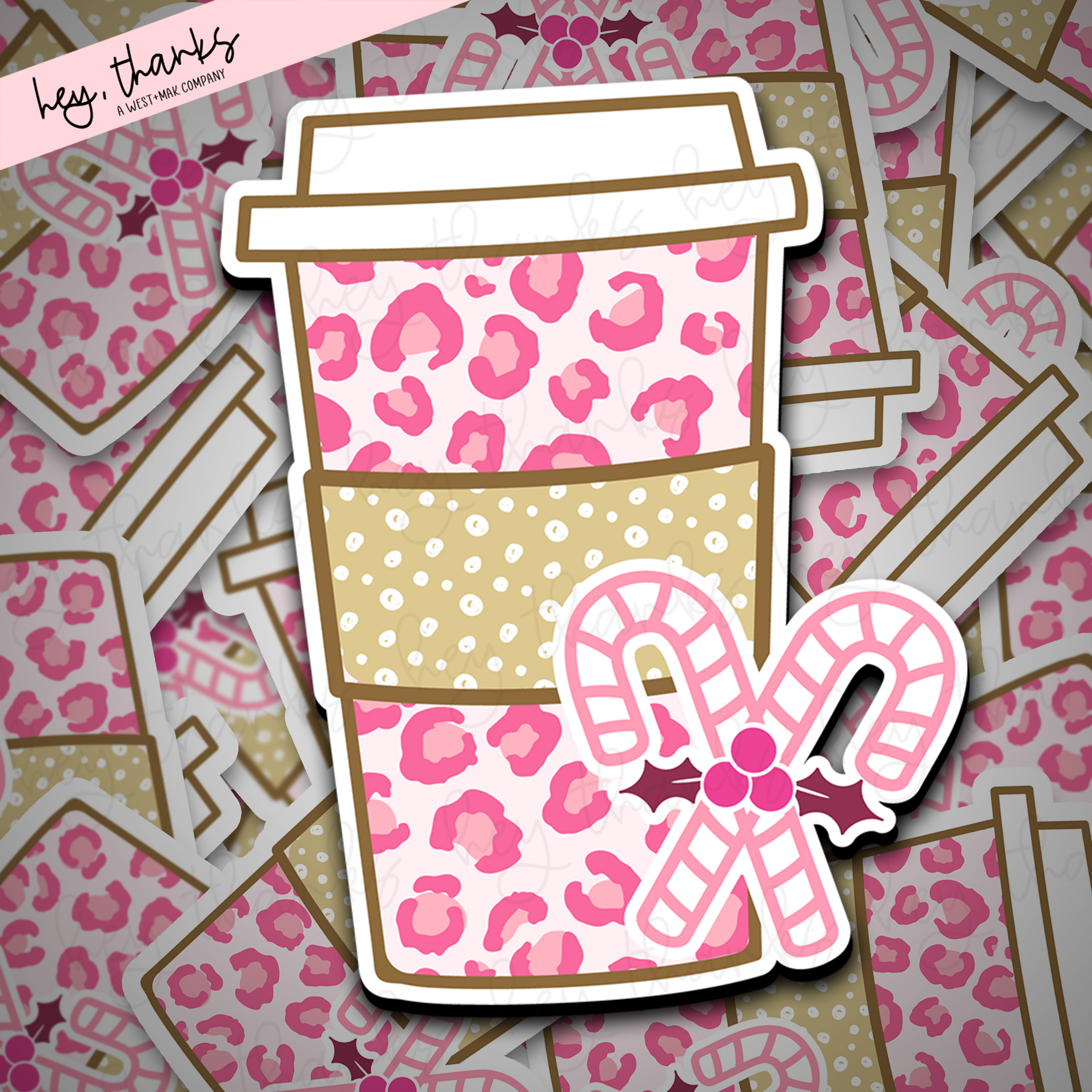 Leopard Coffee || Packaging Stickers