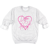 Listen to Your Heart - Adult Unisex Pullover - West+Mak