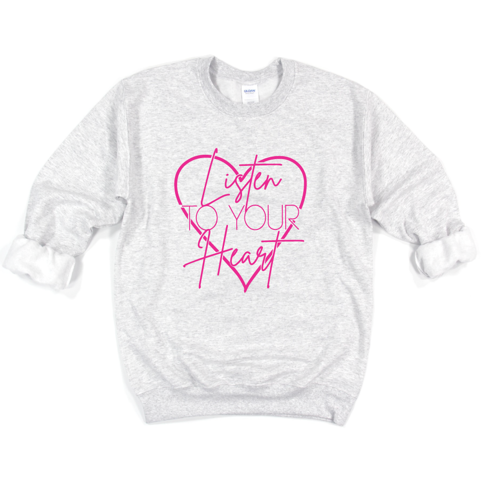 Listen to Your Heart - Adult Unisex Pullover - West+Mak