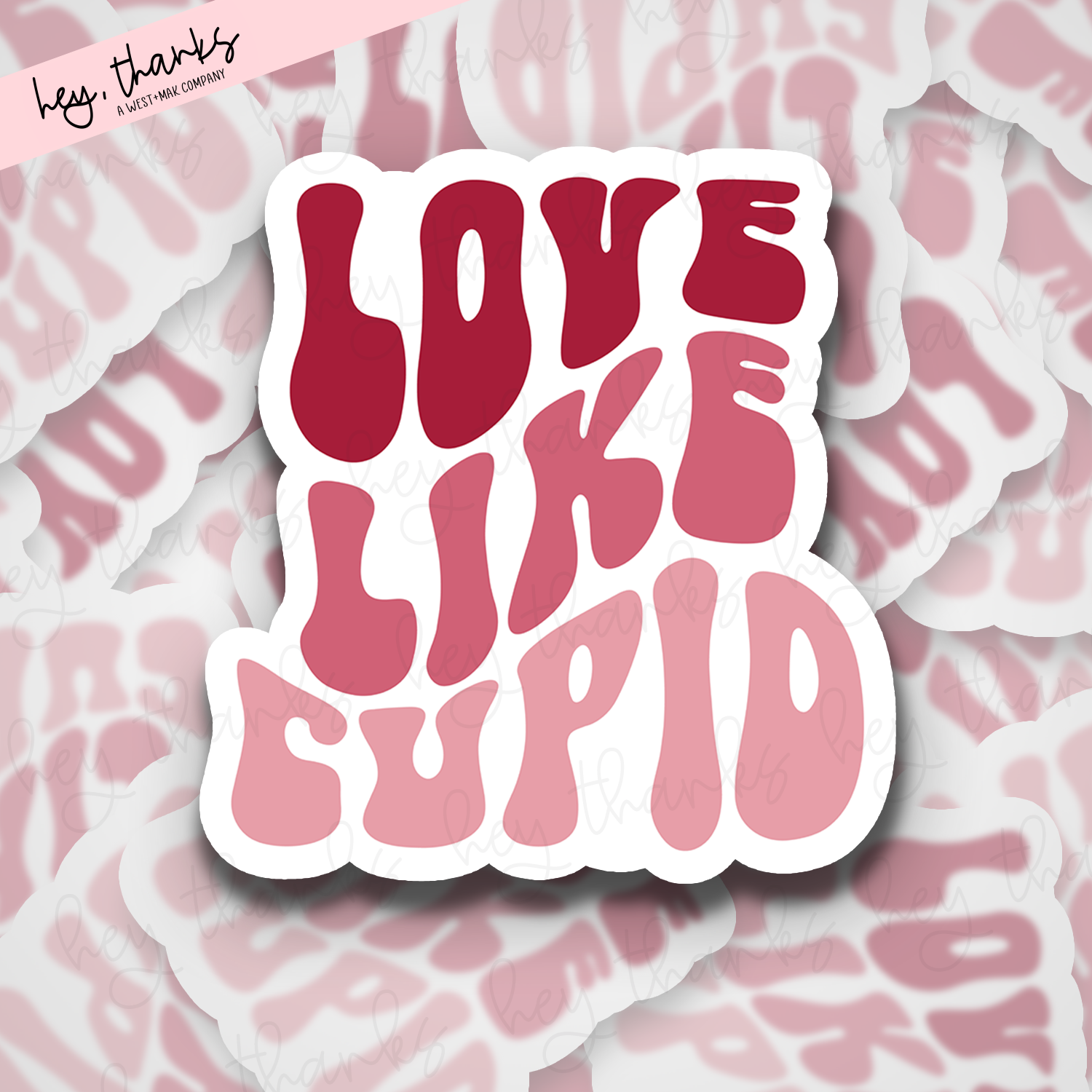 Love Like Cupid || Packaging Stickers
