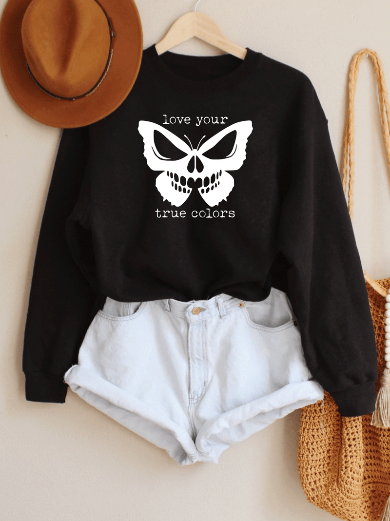 Skullerfly Love Your True Colors || Adult Unisex Pullover