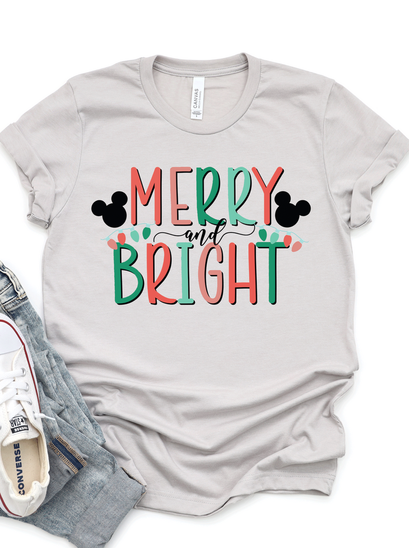 Merry and Bright || Adult Short Sleeve Tee