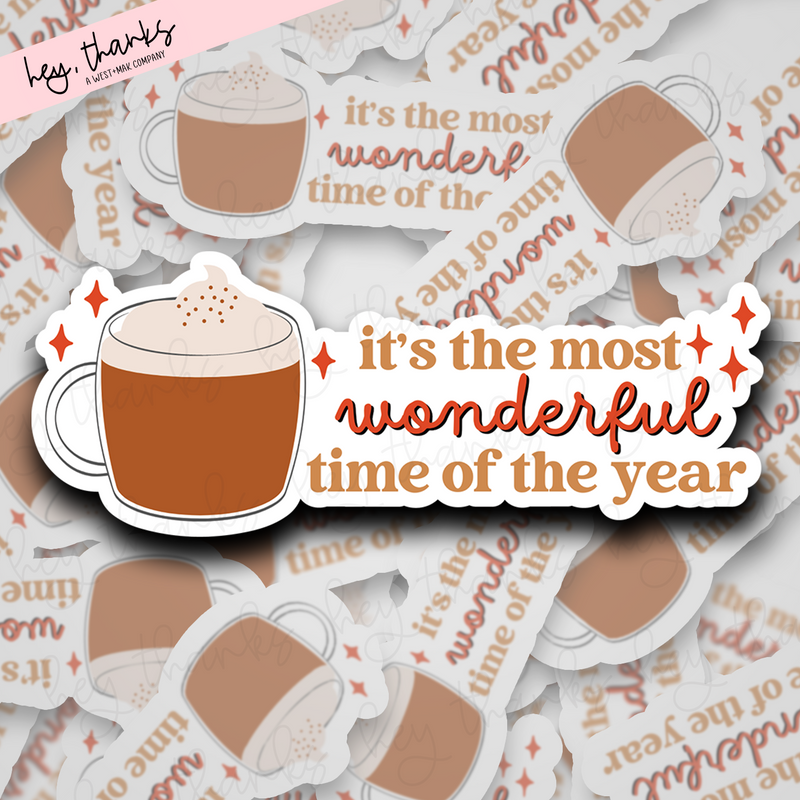 Most Wonderful Time of the Year Pumpkin | Packaging Stickers