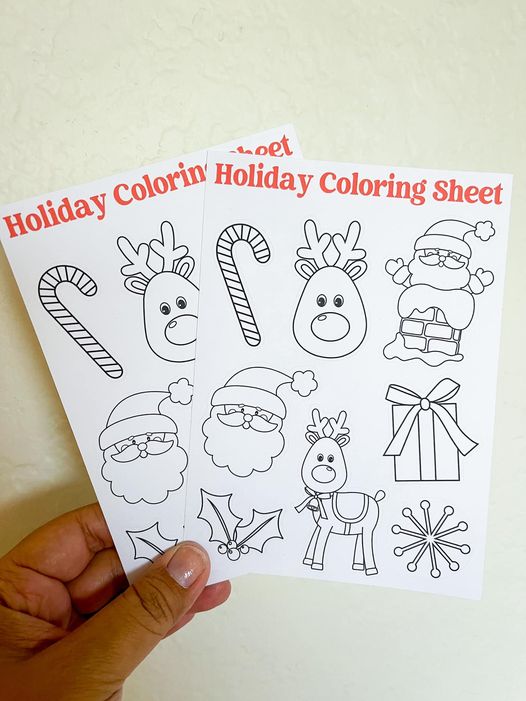 Holiday Coloring Sheet