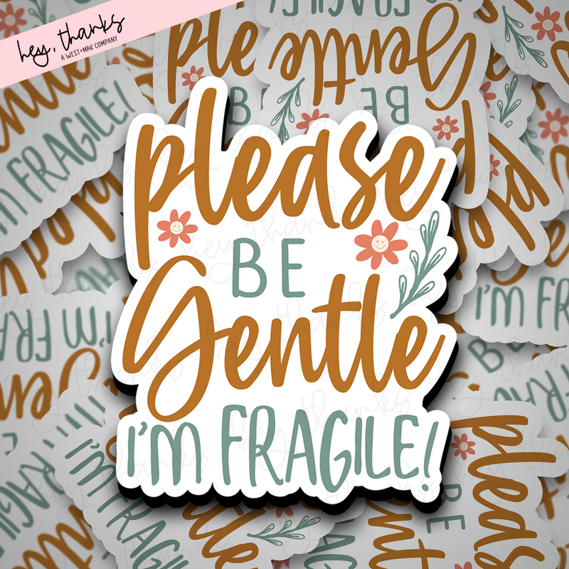 Please Be Gentle | Packaging Stickers