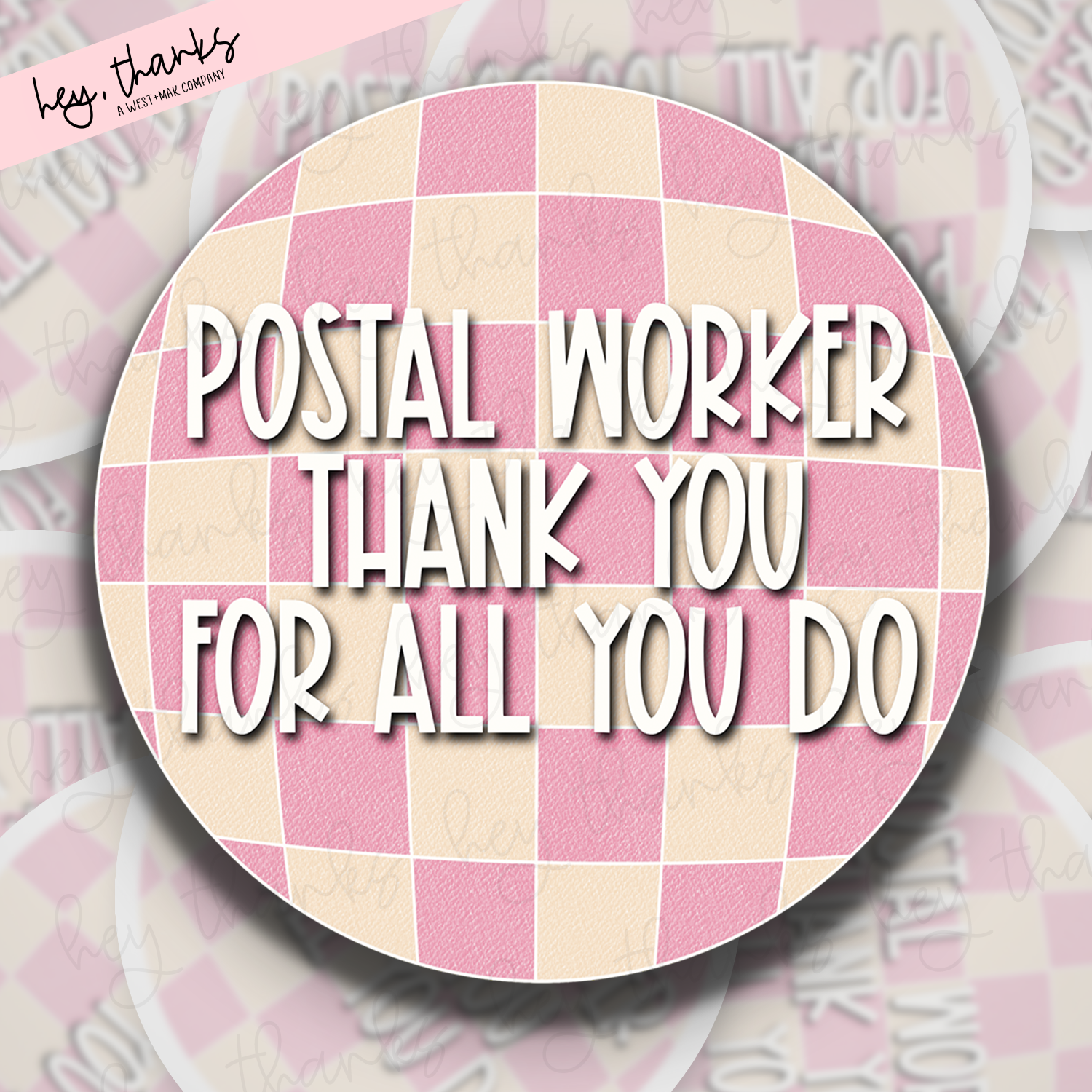 Postal Worker Thank You || Packaging Stickers