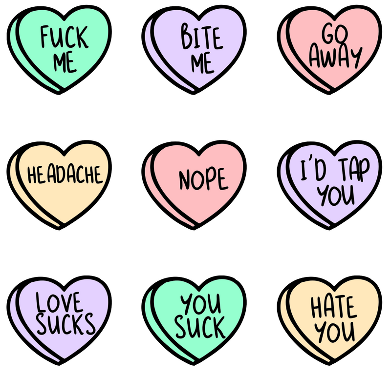 Not Your Average Valentine's Day Stickers