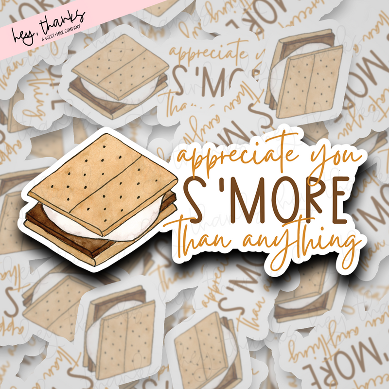 Appreciate You S'More than Anything | Packaging Stickers