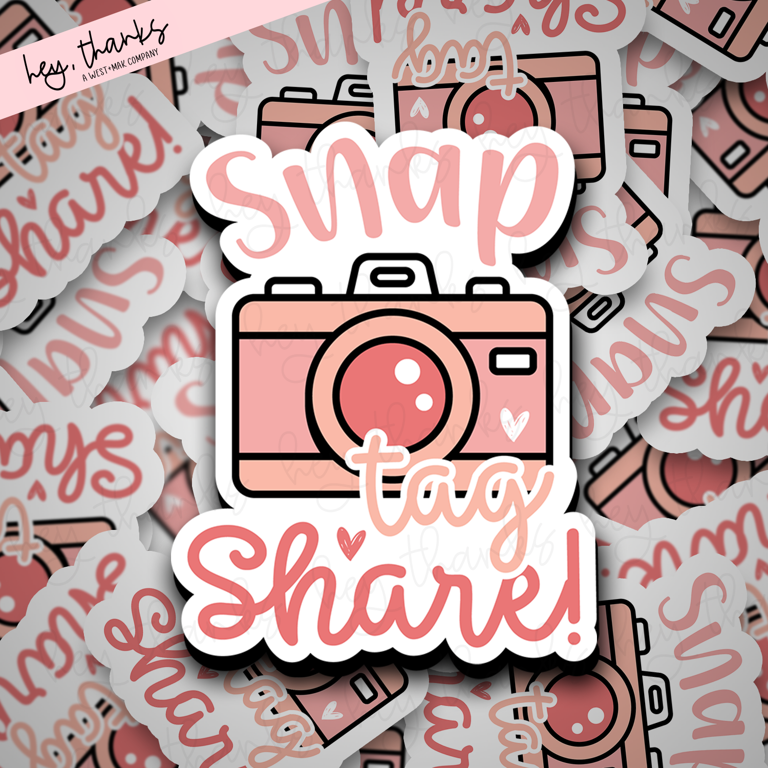 Snap Tag Share | Packaging Stickers