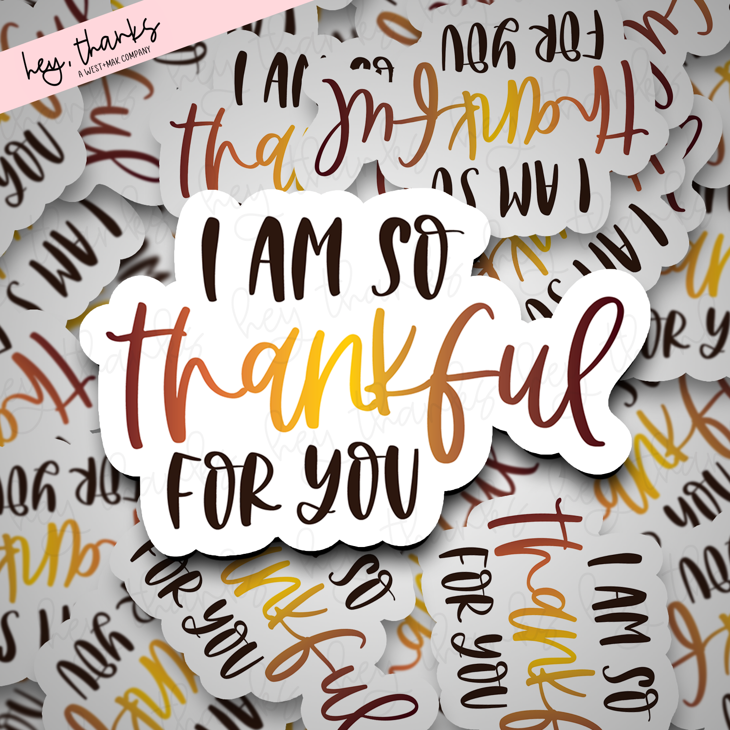 So Thankful for You | Packaging Stickers